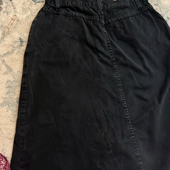 Vintage 100% Cotton Forenza Black Midi / Maxi Pencil Skirt - Picture 8 of 9